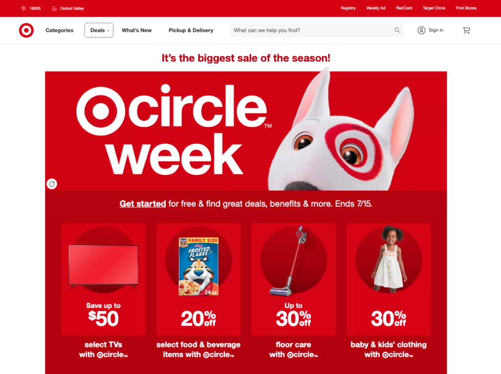 Sign up as a Target affiliate marketer to promote Target's wide range of products.