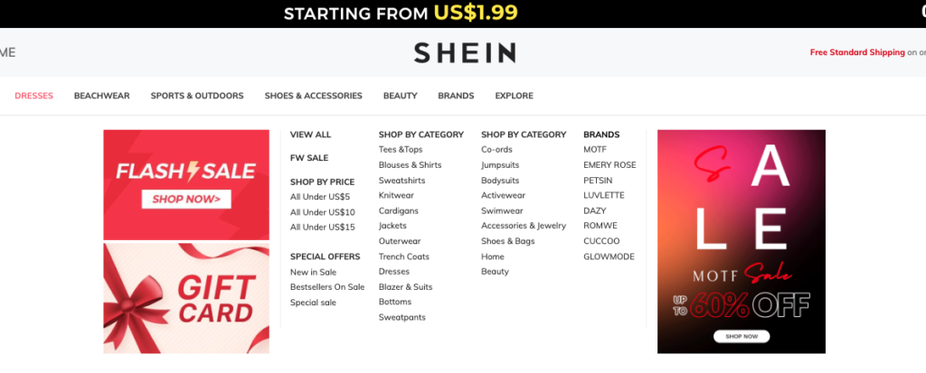 SHEIN offers regular sales and promotions on their website, make sure to check them out