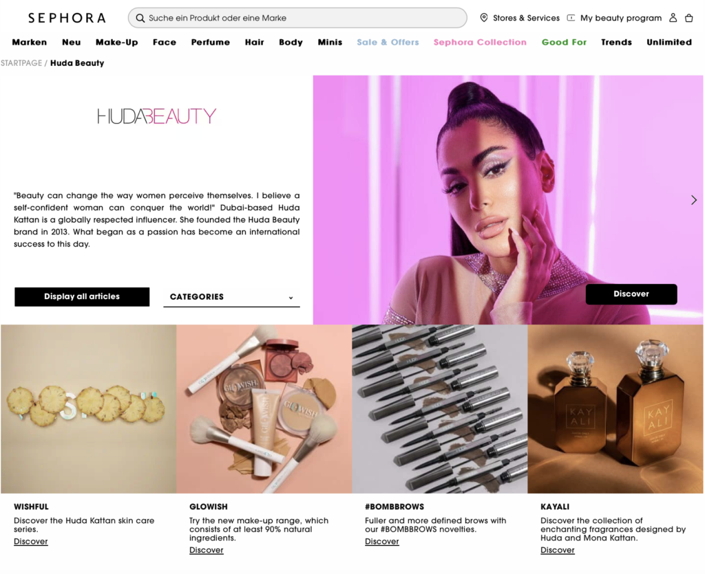 From iconic luxury brand names, to niche interest products, there is something for everyone at Sephora.com